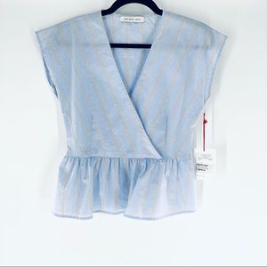 The Good Jane Baby Blue Stripe Lullaby Lucy Top